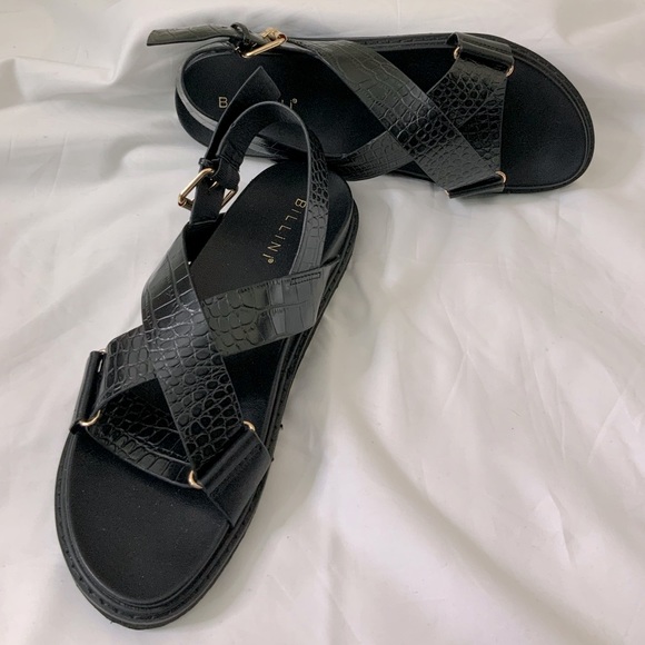 Snakeskin Embossed Slingback Sandal NWOT - Picture 3 of 9